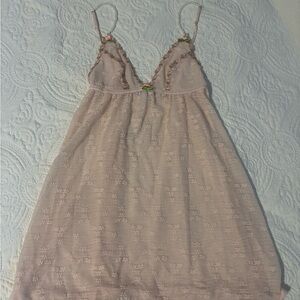 Forever 21 Light Pink Lace Trim Chemise